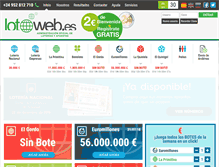 Tablet Screenshot of lotoweb.es